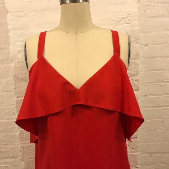 Urban Outfitters Pins&Needles Red Dress with Ruffle Detail - Picture 4 of 8